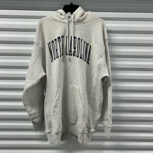 Champion Reverse Weave North Carolina UNC Belichick Pullover Hoodie Sweatshirt